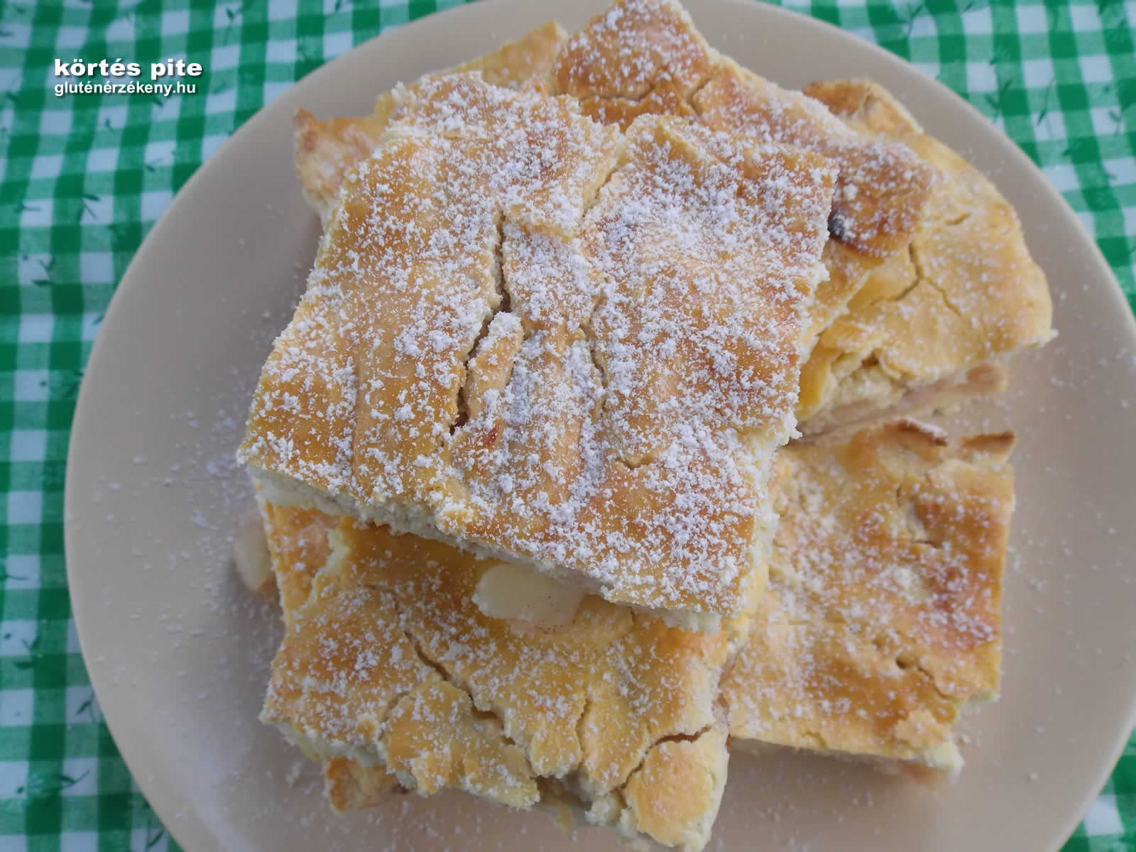 Gluténmentes pite recept körtével és édesítőszerrel Tejmentes