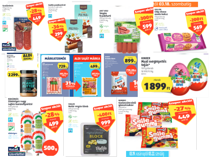 ALDI akciós gluténmentes termékek