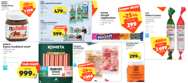 ALDI gluténmentes termékek