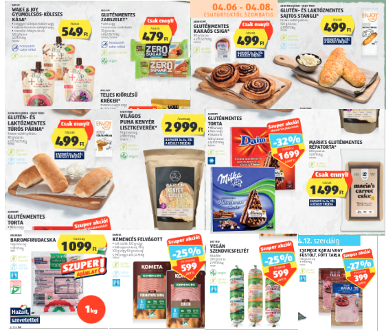 Aldi gluténmentes termékek