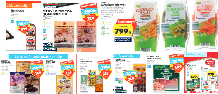 ALDI gluténmentes termékei akcióban