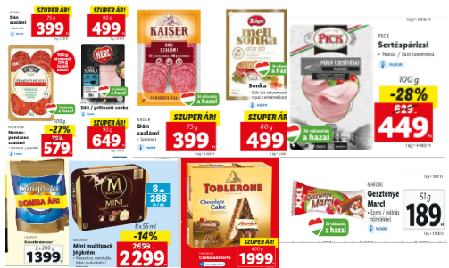 Lidl gluténmentes akciók