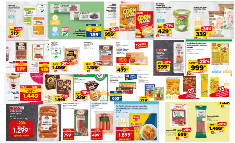 Interspar gluténmentes akciók