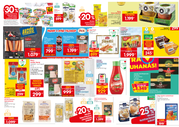 SPAR akciós gluténmentes termékek