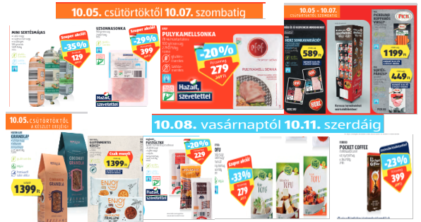 ALDI gluténmentes termékek akció 2023. október