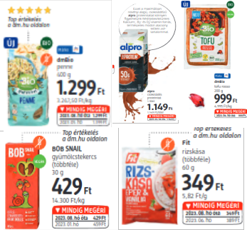 DM gluténmentes termék akciók