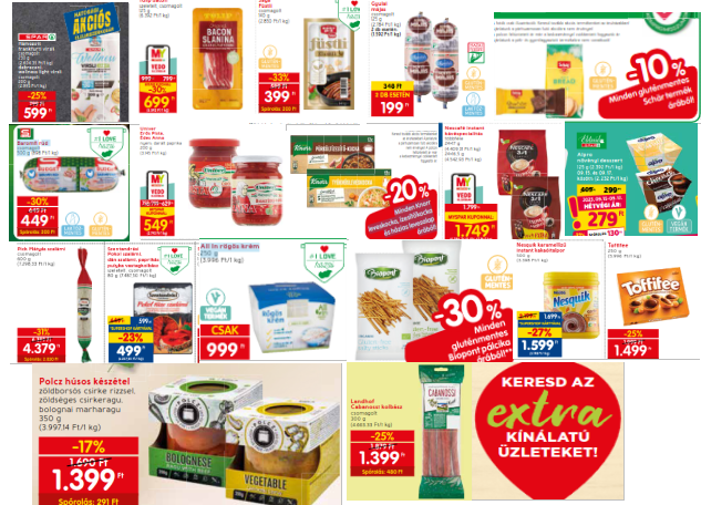 Spar gluténmentes akciók