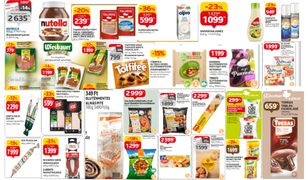 Akciós gluténmentes termékek Auchan 2023 október