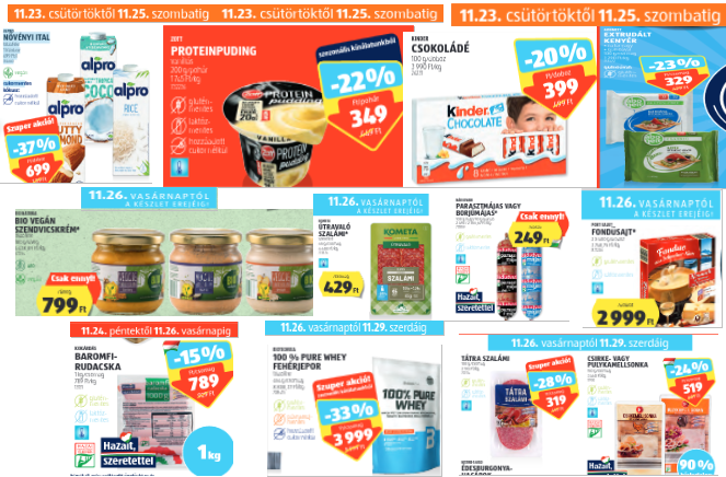 Aldi gluténmentes akciós termékek