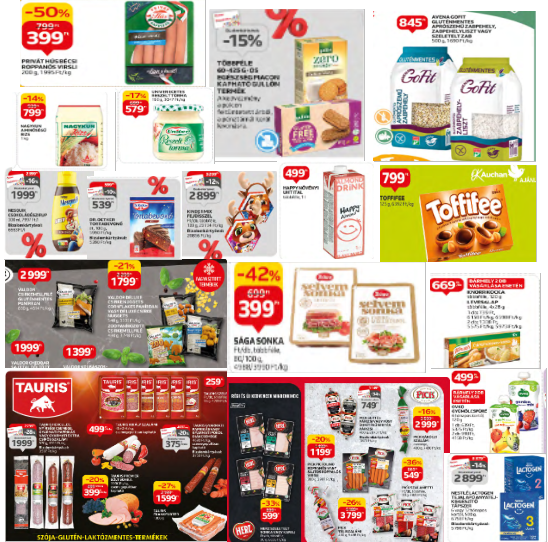 Auchan akciós gluténmentes termékek