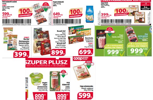 Coop gluténmentes akciós termékek