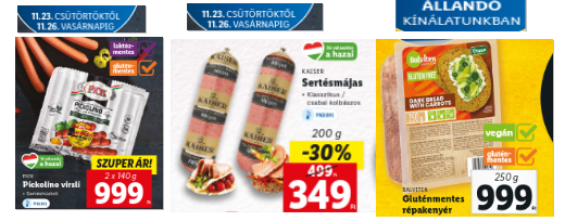 Lidl gluténmentes termék akciók