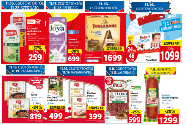 Lidl gluténmentes akciók