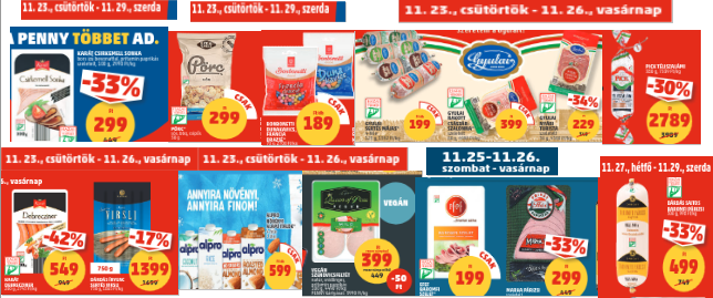 Penny gluténmentes akciós termékek