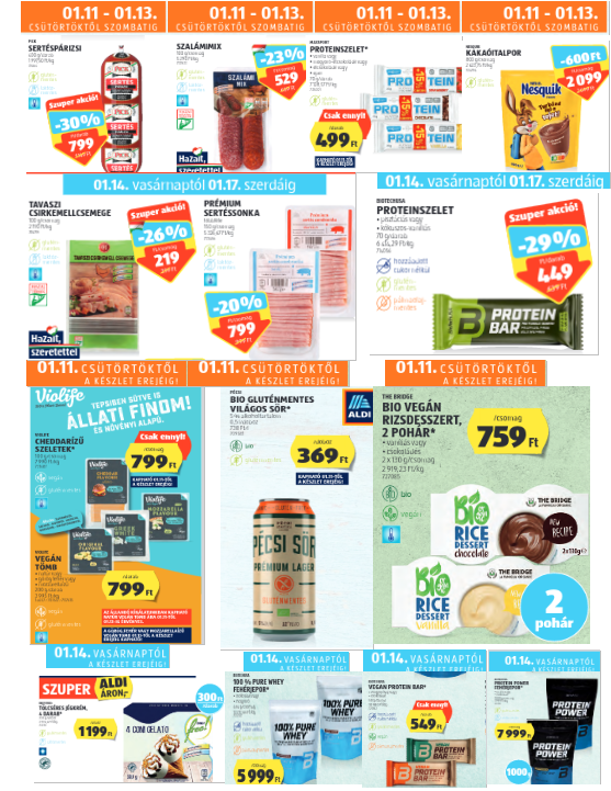 Aldi gluténmentes akciiók