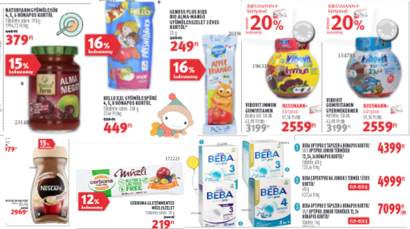 Rossmann drogéria akciós gluténmentes termékek