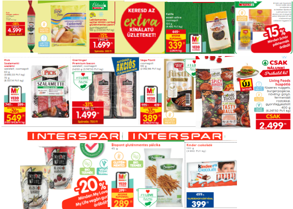 Spar gluténmentes akciók