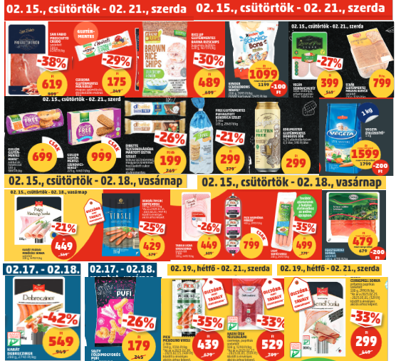 Penny akciós gluténmentes termékek