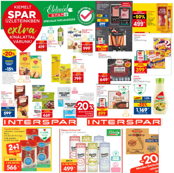 Spar gluténmentes termék akciók