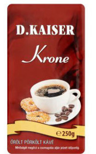 D. Kaiser Krone őrölt pörkölt kávé gluténnel mikotoxinnal szennyezett