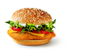 McDonald's osztrák vega szendvics