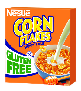 Nestle gluténmentes CornFlakes mézes-mogyorós kukoricapehely