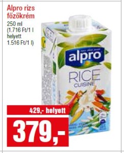 Alpro rizsital akció