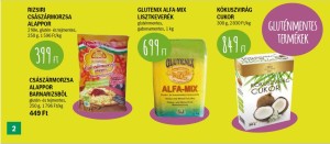 Gluténmentes termékek akciói Auchan