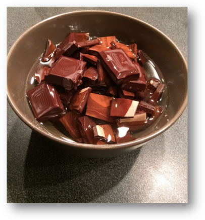 gluténmentes brownie recept csokoládé megolvasztása