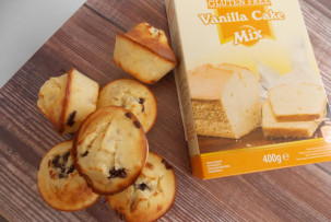 Csokis gluténmentes muffin Sams Mills vaníliás süteményporból