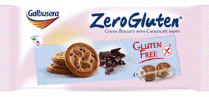 GALBUSERA Zero Gluten gluténmentes kakaós keksz csokidarabokkal