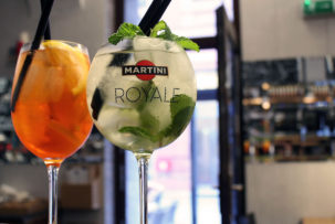 drop martini royal