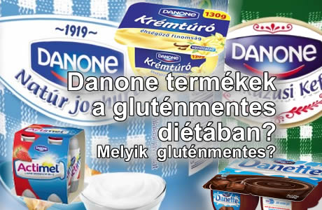 Danone termékek gluténtartalma
