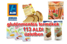 Gluténmentes élelmiszerek az ALDI mind a 113 üzletében
