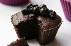 Csokoládés muffin egy kis csavarral, gluténmentesen, édesítőszerrel