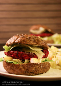 céklás pulykaburger - gluténmentes hamburger recept