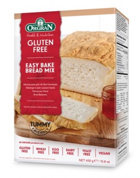 Orgran Gluténmentes kenyér mix por Easy Bake könnyű elkészíteni 450g 