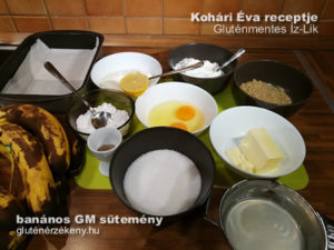 banános gluténmentes süteméyn készítés