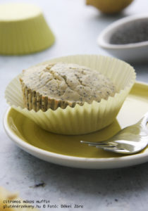 citromos mákos gluténmentes muffin