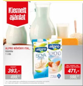 Metro-Élelmiszer-05.03-05.16-Alpro gluténmentes italok, növényi tej