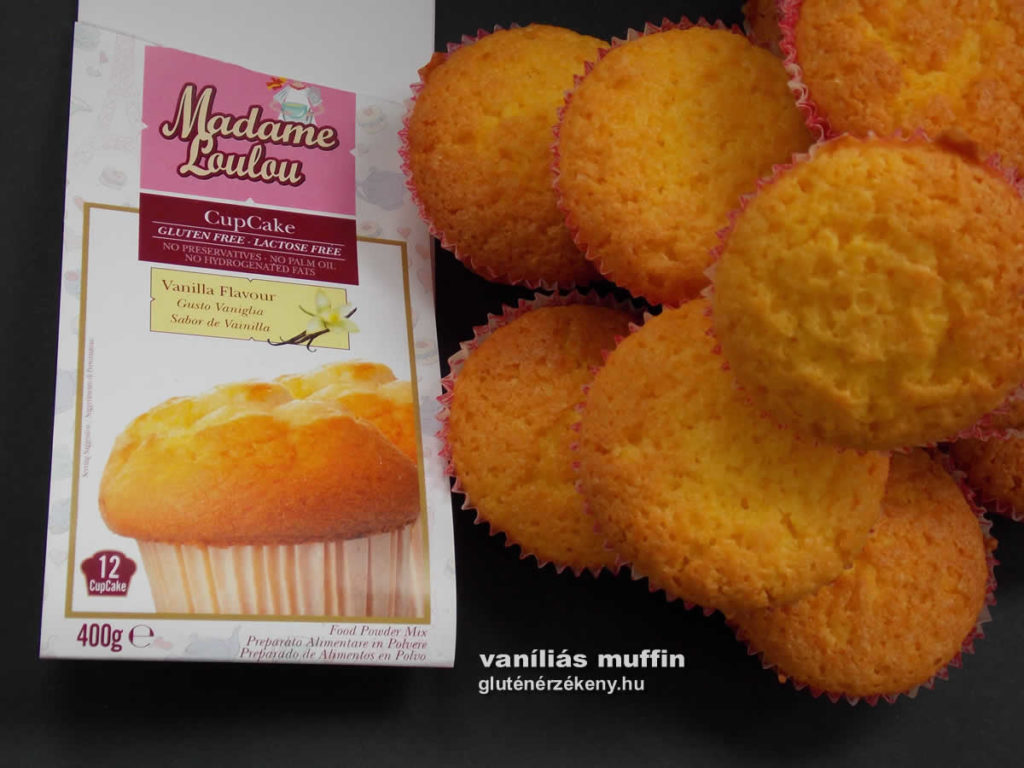 vaníliás gluténmentes muffin recept Madame Loulou