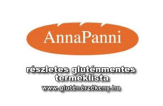 InnoTotal Kft. AnnaPanni gluténmentes terméklista - 2017.06.13.