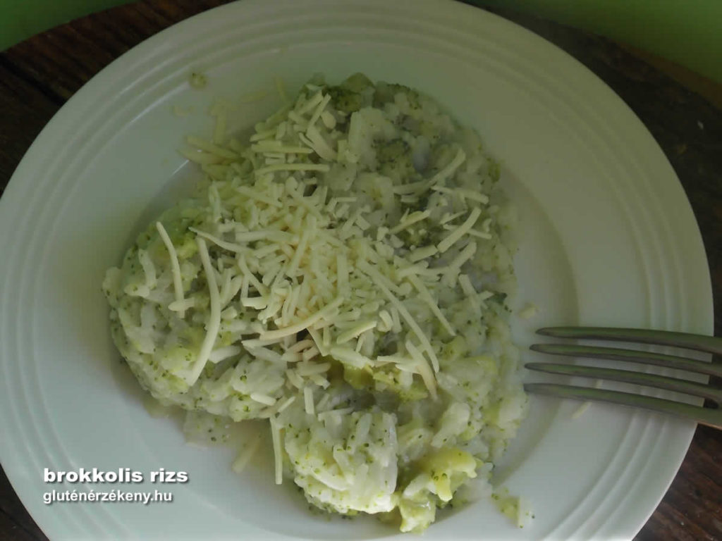 brokkolis rizs gluténmentes egytálétel recept