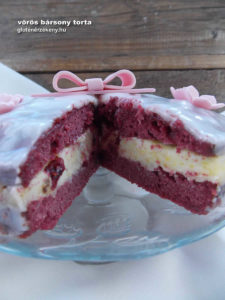 red velvet torta, gluténmentes torta recept vörös bársony torta