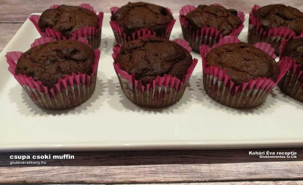 gluténmentes csokis muffin recept | gluténmentes sütemények, gluténmentes íz-lik