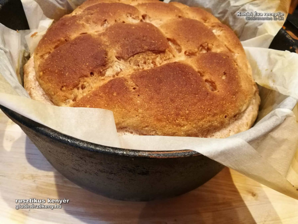 gluténmentes rusztikus kenyér recept