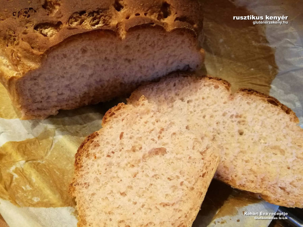 rusztikus gluténmentes kenyér recept |Kohári Éva gluténmentes Íz-Lik