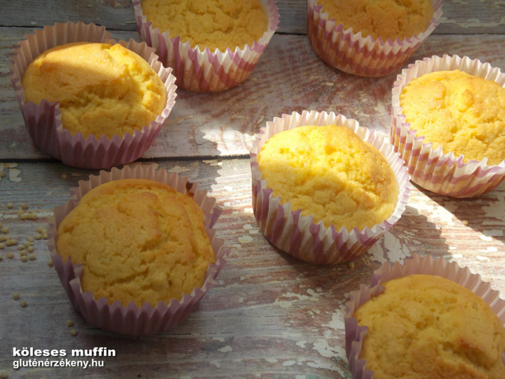 tejmentes köleses gluténmentes muffin recept | gluténmentes sütemények
