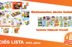 Akciós gluténmentes termékek – 2023. július