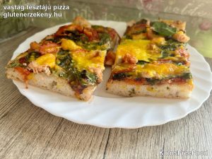 gluténmentes vastag tésztájú pizza recept